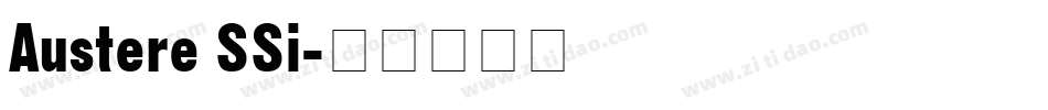 Austere SSi字体转换